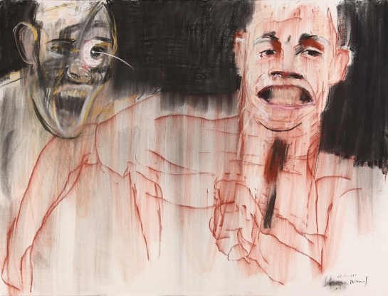  Série A caminhada do Medo VII 2011 Pastel e carvão s papel 102 x 152 cm